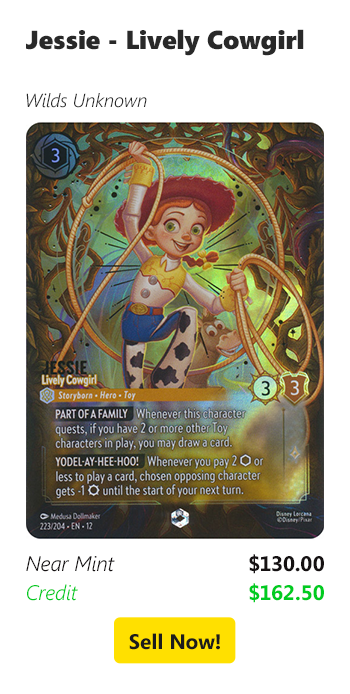 Sell your Jessie - Lively Cowgirl for $130 today!