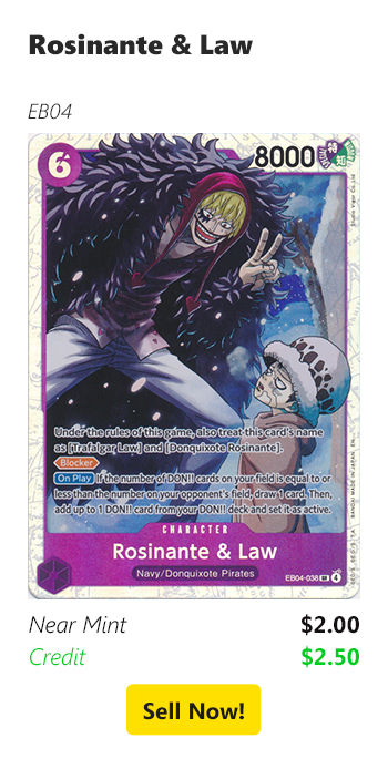 Sell your Rosinante & Law for $2 today!