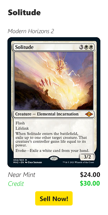 Sell your Solitude for $24 today!