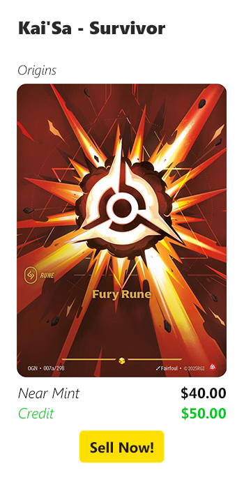 Sell your Kai'Sa - Survivor for $40 today!