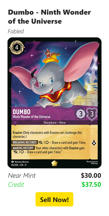 Sell your Dumbo - Ninth Wonder of the Universe foir $30 today!