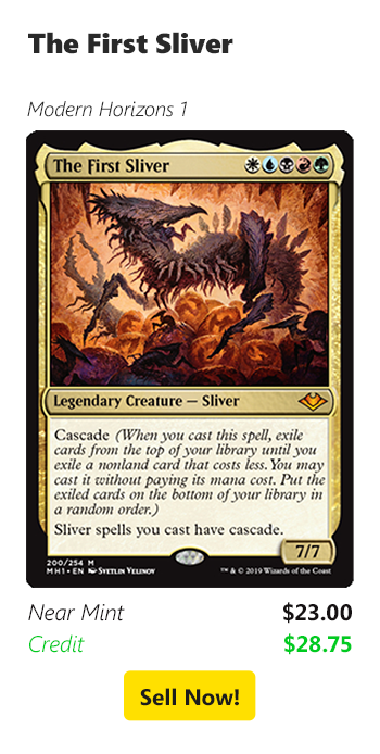 Sell your The First Sliver for $23 today!