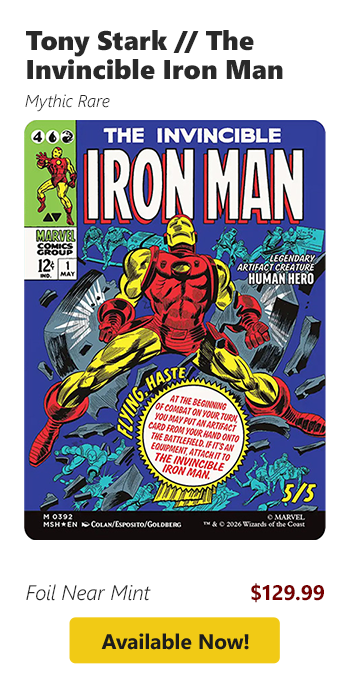 Tony Stark // The Invincible Iron Man is available for $129.99!