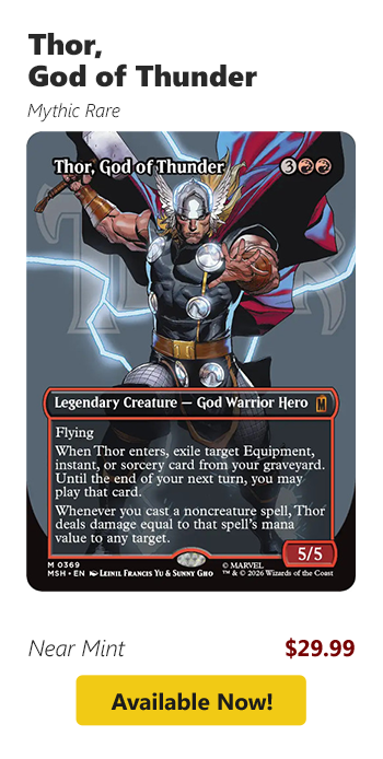 Thor, God of Thunder Is available for $29.99!