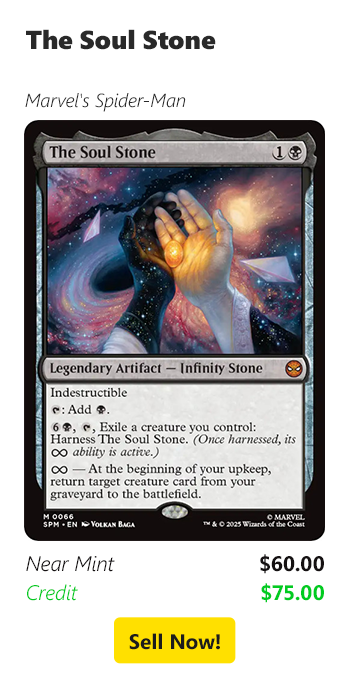 Sell your The Soul Stone for $60 today!