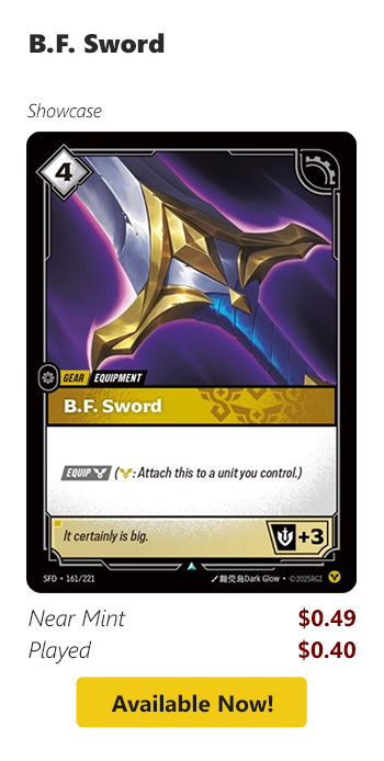 B.F. Sword is available for as low as $0.40!