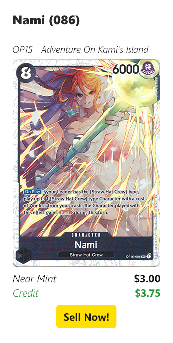 Sell your Nami (086) for $3 today!