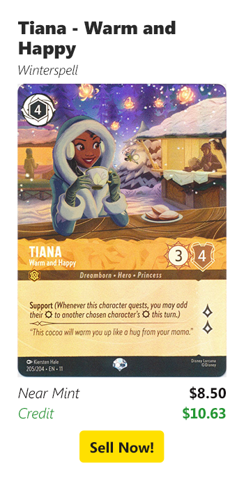 Sell your Tiana - Warm and Happy for $8.50 today!