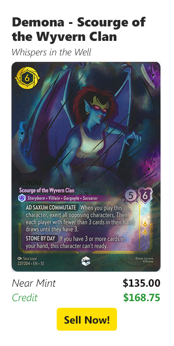 Sell your Demona - Scourge of the Wyvern Clan for $135 today!