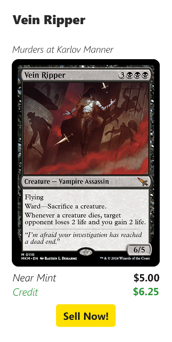 Sell your Vein Ripper for $5 today!