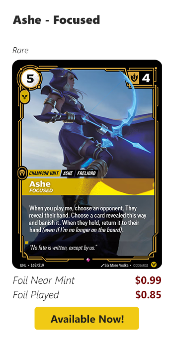 Ashe - Focused is available for as low as $0.85!