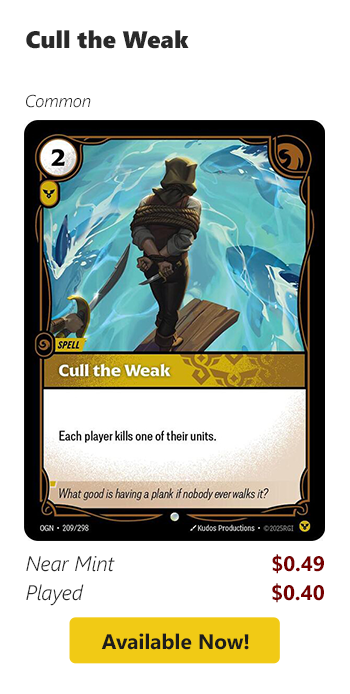 Cull the Weak is available for as low as $0.40!