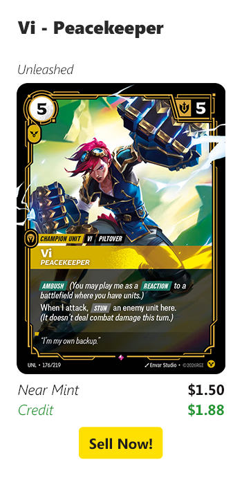 Sell your Vi - Peacekeeper for $1.50 today!