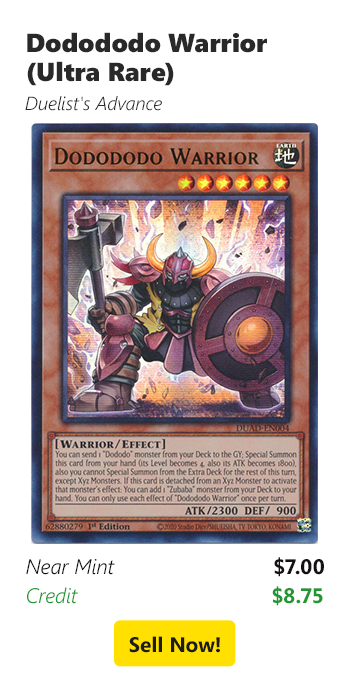 Sell your Dodododo Warrior (Ultra Rare) for $7 today!