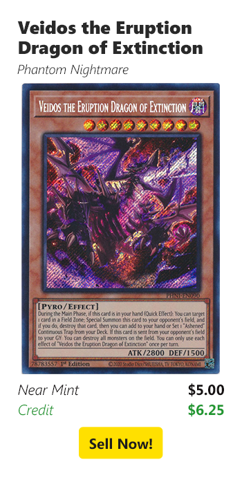 Sell your Veidos the Eruption Dragon of Extinction for $5 today!
