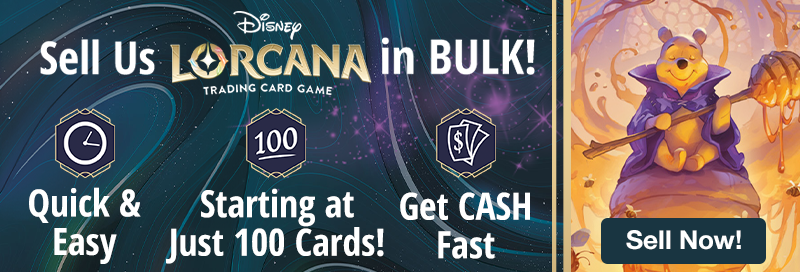 Sell your bulk Lorcana cards now!