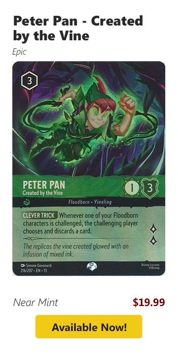 Peter Pan - Created by the Vine is available for $19.99 today!