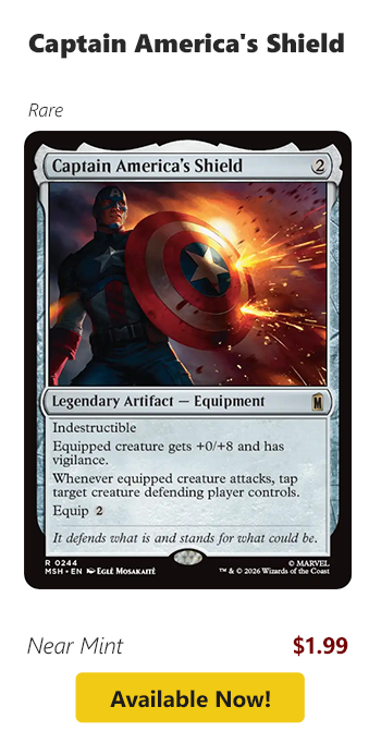Captain America's Shield is available for $1.99!