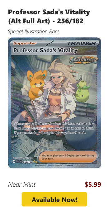 Professor Sada's Vitality (Alt Full Art) - 256/182 is available for $5.99 today!