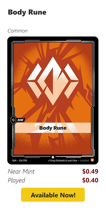 Body Rune is available for as low as $0.40!