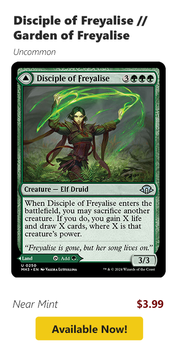 Disciple of Freyalise // Garden of Freyalise is available for $3.99!