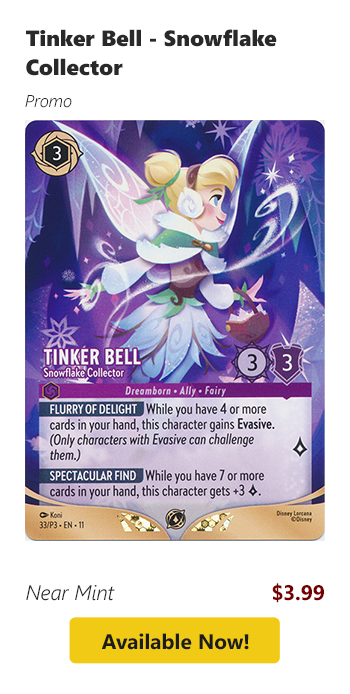Tinker Bell - Snowflake Collector is available for $3.99 today!