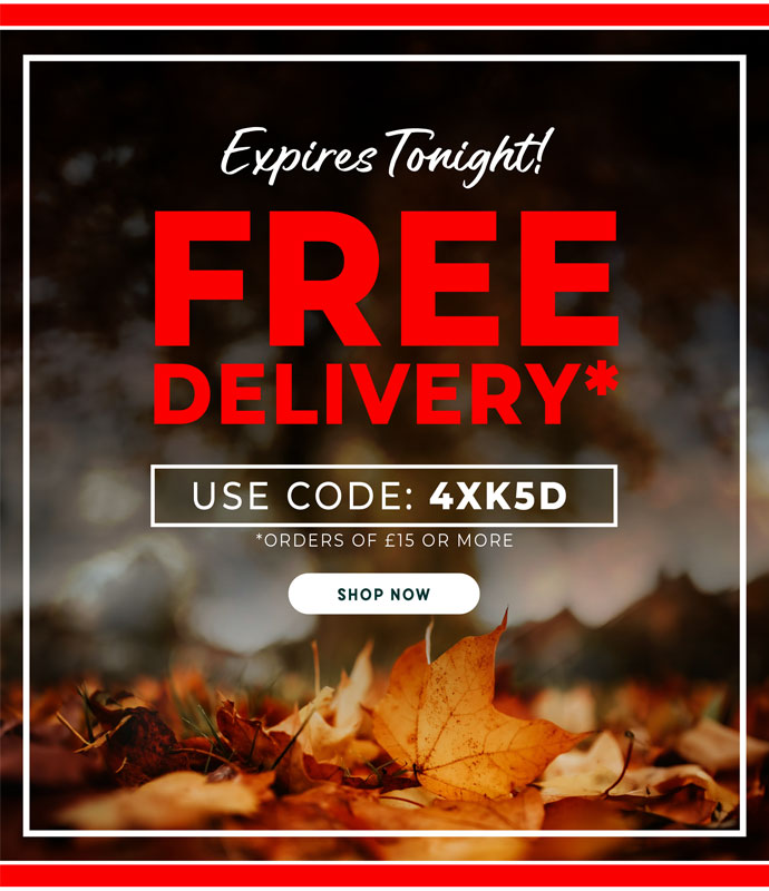 ENDS MIDNIGHT - FREE DELIVERY