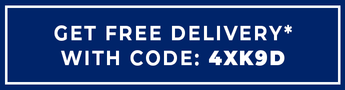 FREE DELIVERY* WITH CODE: 4XK9D