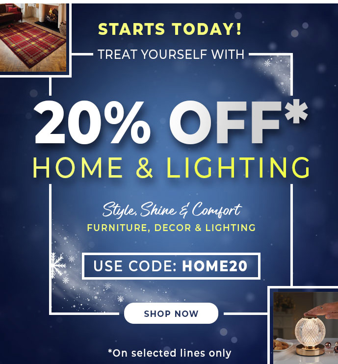 Limited-Time: 20% Off Home & Lighting – Don’t Miss Out!