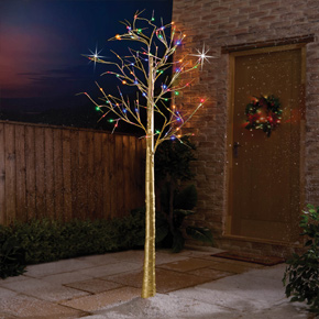 6.5ft Light-Up Birch Tree