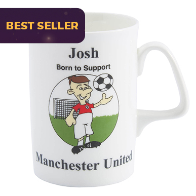 Personalised Born to Support Mug