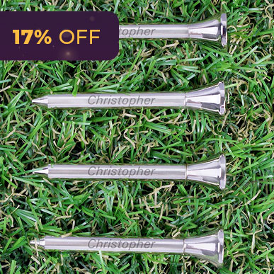 Personalised Pack of 4 Golf Tees