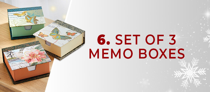 Set of 3 Memo Boxes