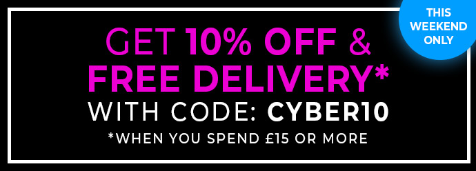 EXTRA 10% OFF + FREE DELIVERY* WITH CODE: CYBER10