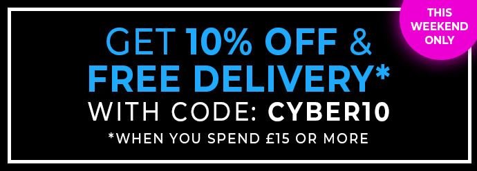 EXTRA 10% OFF + FREE DELIVERY* WITH CODE: CYBER10