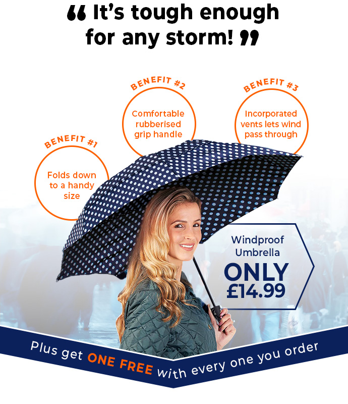 Windproof Umbrella - Buy 1 Get 1 Free