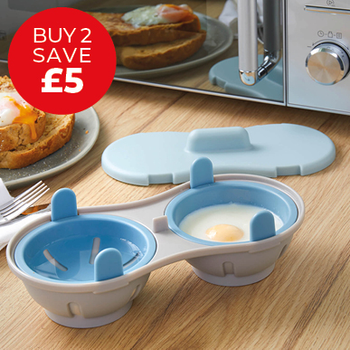 Double Microwave Egg Poacher - Buy 2 & Save £5