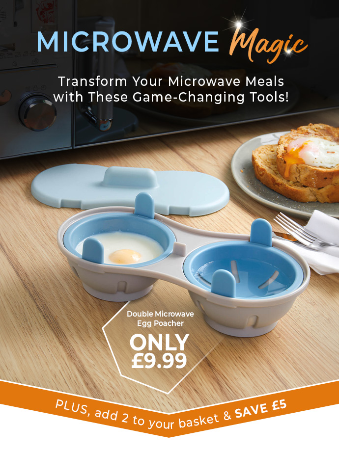 Double Microwave Egg Poacher - Buy 2 & Save £5