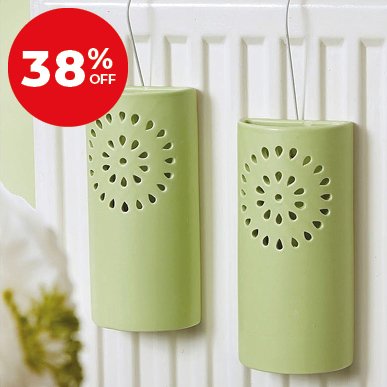 Set of 2 Ceramic Humidifiers