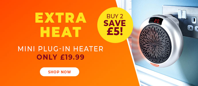 Mini Plug-In Heater - Buy 2 & Save £5