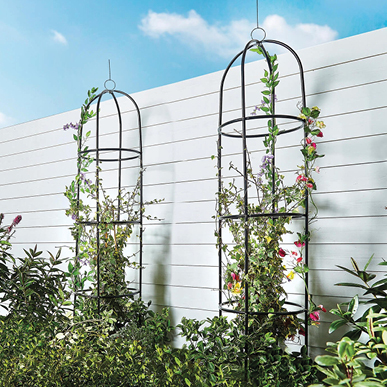 Set of 2 Garden Obelisks