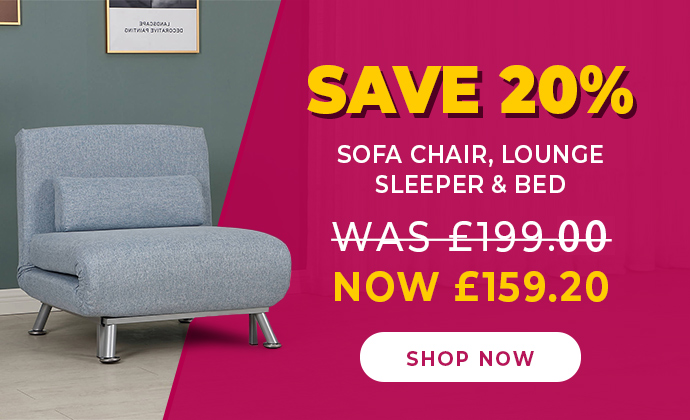 Your chance to save 20% on stylish furniture – shop now!