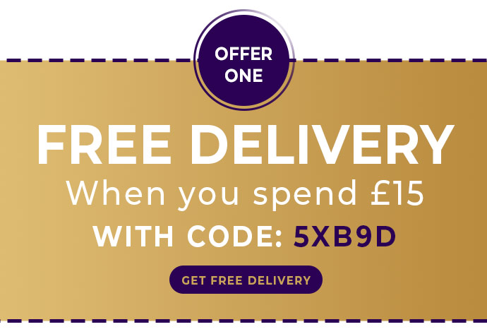 FREE DELIVERY ON ORDERS OF £15 OR MORE