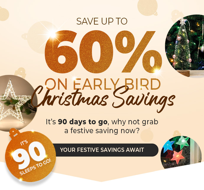 Beat the rush! Enjoy Christmas savings and free delivery today.