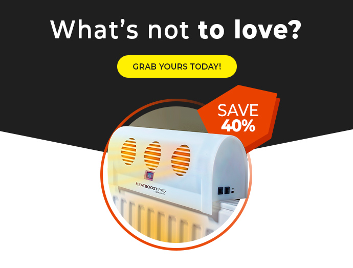 Heatboost Pro Radiator Fan – Energy-Saving Heat Circulator - Buy 2 & Save £10