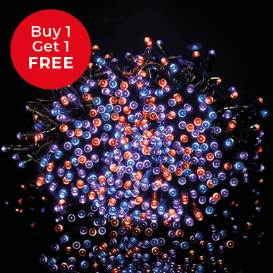 100 Solar String Lights Outdoors Multicolour