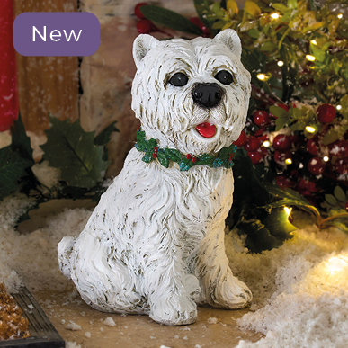Christmas Barking Westie