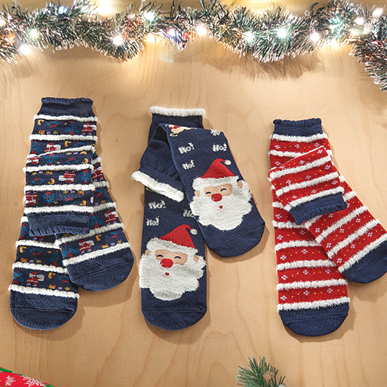 Set of 3 Christmas Socks