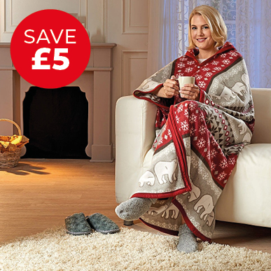 Red Fleece Cosy-Robe