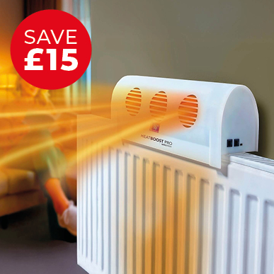 Heatboost Pro Radiator Fan – Energy-Saving Heat Circulator - Buy 2 & Save £10